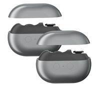 2Pcs Electric Nail Clipper with LED Light, Safe Automatic Nail Trimmer for Seniors, Adults & Babies, Pain-Free Design, Grey