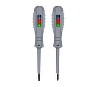 2Pcs Electric Tester Pen, 2-in-1 High Torque Strong Magnetic Screwdriver, Voltage Detector, Dual-Light Measuring Electric Pen, Electrical Tester Pens for Circuit Detection Voltage Tester Pen Electrica
