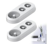 2pcs Electric Toothbrush Holder Compatible with Oral B Toothbrush Holder Plastic Toothbrush Head Holder for Oral B Io/Pro/Db Series (White)