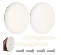 2Pcs Electrical Box Cover Plates Round Hole with Screws Wall Detector Light Fan Fixtures Hole Concealer Light Weight Ceiling Plate