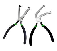 2Pcs Electrical Disconnect Pliers Set Portable Plier Multi-Purpose Electrical Disconnect Pliers for Cars (Straight + Curved)