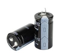 2PCS Electrolytic Capacitor 25V 35V 50V 63V 100V 200V 220V 250V 400V 450V 47UF 100UF 220UF 1000UF 6800UF 10000UF 15000UF 47000UF (Size : 400V220UF 25x40MM)