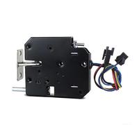 2PCS Electromagnetic Cabinet Lock 12V for mini Magnetic Latch for Drawers Cupboards - Steel Plate 72x65mm Black Fail-Secure for access Control System