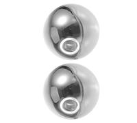 2pcs Electroplated Grey Round Glass Lamp Shade for G9 Pendant Lights | Smoky Finish, Threaded G9 Fit, Modern Look, Easy Cleaning for Hallway and Bedroom Use
