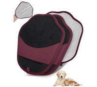 2Pcs Electrostatic Pet Grooming Gloves for Dogs Cats(Red)