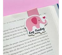 2PCS Elephant Magnetic Bookmarks for Women,Book Marks for Reading Lovers Gifts,Book Markers Clip for Women Teachers Bookclub Books Lovers Reading,Teacher Gift,Elephant Gifts for Women Men