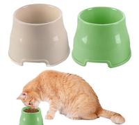 2Pcs Elevated Dog Bowls, Non-Slip PP Long Ear Dog Bowl High Capacity Water Containerfor Cocker Spaniels, Beagles, & Long-Eared Breeds