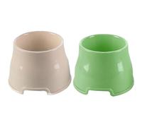 2Pcs Elevated Dog Bowls Non-Slip PP Long Ear Dog Bowl High Capacity Water Containerfor Cocker Spaniels Beagles