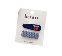 2Pcs Embroidered Fruit Flowers Beautiful Hair Clips, Cute Versatile Hairpins for Women, Fashionable Hair Accessory Gifts