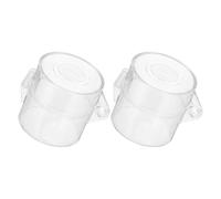 2pcs Emergency Stop Button Cover ABS Plastic 22mm Aperture Switch Guard | Tamper Deterrence for Push-Button Stations, Machine Enclosures and Factories, Supports Workplace Safety