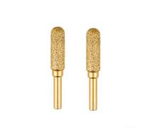 2PCS Emery Rotary Drill Grinding Heads for Metal Engraving and Polishing, Compatible with Handheld Electric Drills and Suitable for Various Hard Materials (2PCS 10mm)