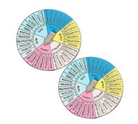 2pcs Emotion Wheel Enamel Badge Alloy Brooch Pin Decorative