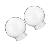 2pcs Empty Glass Snow Globe D55mm for DIY Crafting Graduation Week