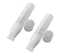 2Pcs Empty Pens Flat or Round Head Refillable Acrylics Empty Marker Paint Pen for Painting on Wood Fabric Canvas Craft Markers
