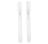 2Pcs Empty Pens Flat or Round Head Refillable Acrylics Marker Paint Pen for Painting on Wood Fabric Canvas Paint Markers