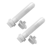 2Pcs Empty Pens Flat or Round Head Refillable Acrylics Marker Paint Pen for Painting on Wood Fabric Canvas Craft Markers