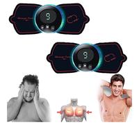 2pcs Ems Gynecomastia Reduction Massage, Portable Electric Ems Neck Massager, Cervical Massage For Pain Relief