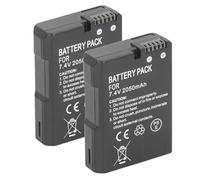 2pcs EN EL14 EN EL14A Battery for D3100 D3200 D3300 D3400 D3500 D5100 D5200 D5300 D5500 D5600 P7000 P7100, 7.4V 2050mAh Camera Replacement Battery