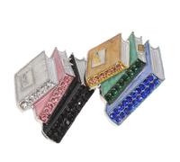 2pcs Enamel Book Brooch Pin with 3d Stacked Design | Zinc Alloy Material with Bright Glossy Enamel Coating, Reinforced Butterfly Clasp, for School Uniforms and Academic Events