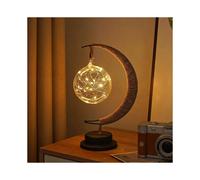 (2pcs) Enchanted Lunar Lamp -Magic Moon Shape Lamp,LED Crescent Light,Ramadan Lamp,Hanging Moon Lamp,Home Bedroom Romantic Bedside Desktop Nightstand Decorat