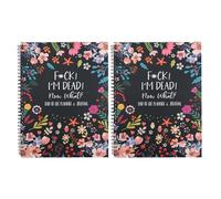 2PCS End of Life Planner UK, Fxx I'M Dead Now What Book Planner Guided, Last Wishes, Funeral Planner Death Book Organiser Notebook