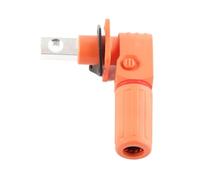 2Pcs Energy Battery Storage Connector M8 200A 1 Post Plug, High Safety IP67 Battery Terminal with Reverse Polarity Protection, for EV and Vehicle (Orange)