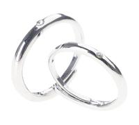 2Pcs Engagement Wedding Promise Rings for Couples High Comfort Fit US 8.5/7 for Couple Husband & Wife Wedding Sets for Him and Her for Ceremony