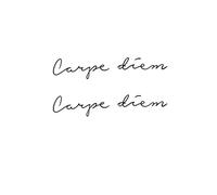 2pcs English letters in time for men and women juice tattoo stickers, semi-permanent tattoos, realistic fake tattoos, lasts 7-15 days waterproof non-reflective non-toxic temporary tattoos