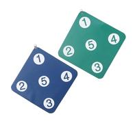 2pcs Epee Practice Target for Sabre and Epee, round Rubber 33cm Wall | Fencing Training Pad, Fencing Practice Foil, Fencing Target Practice, Fencing Accuracy Trainer, Blue Green