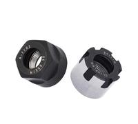 2pcs ER11 Chuck Collet Nut Set - ER11A & ER11M Abrasion Resistant Clamping Nuts for Router Bit Holder