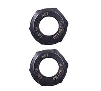 2pcs ER16 A CNC Collet Nut Type Collet Clamping Nut for CNC Milling Chuck Holder Black