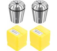 2PCS ER32 Spring Collet Set,1/2, 1/4, 3/4, 1/8, 3/8, 3/16, 7/16, 9/16, 11/16 Inch ER32 Collet Chuck for CNC Engraving Machines, Milling Lathe Tool (1/4")