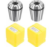 2PCS ER32 Spring Collet Set,1/2, 1/4, 3/4, 1/8, 3/8, 3/16, 7/16, 9/16, 11/16 Inch ER32 Collet Chuck for CNC Engraving Machines, Milling Lathe Tool (1/2")