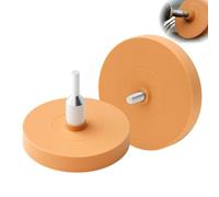 2PCS Eraser Wheel, for Drill with Adapter, Vinyl Sticker Remover Wheel and Adhesive Removal Tool for Car Paint, Glass and Metal Surfaces, Safe Pin Stripe and Emblem Removal Without Damage