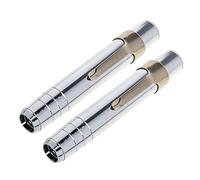 2Pcs Ergonomic Grip Dustless Chalk Holder Retractable Metal Pen Extender Pencil Lengthener for Teachers Students Writing Scientific Chalk Instrument