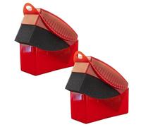 2pcs Ergonomic Grip Tire Sponge Brush Wheel Detailing Applicator Pad For Car Automobile Care Cleanings Accessories Automotive Cleaning Sponge