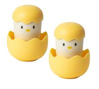 2Pcs Ergonomic Mini Dish Brush Useful Kitchen Pot Brush Scratch-Free Odorless Pot Dish Brushes Smooth Comfortable Touch Round Dish Pot Brush for Cleaning Kitchen