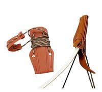 2pcs Ergonomic Nylon Recurve Bow Stringer Tool With Leather Tip For Traditional Longbow And Horse Bow - Easy Installation And Replacement Of Bowstring