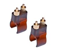 2Pcs Erhu Fine Tuner String Adjuster Brown Professional High Performance Instrument Accessories for Sound Quality Improvement