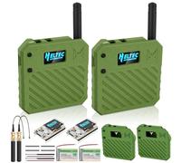 2Pcs ESP32 LoRa V3 Development Board + 3.7V 3000mAh Battery + Custom Case Set - with 863-928MHz Meshtastic Antenna and SMA Surport WiFi Bluetooth LoRa V3 Devices for AR duino LoRawan IOT N33 Green