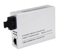 2pcs Ethernet Fiber Optic Transceiver 10M 100M Optical-Fiber Media Converter SC Single Multi Mode 20KM 5KM Adapter UT-2177(UT-2177MM)
