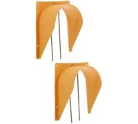 2pcs European Style Bird Cage Door One Way Entrance for Pigeons | Yellow Plastic and Stainless Steel Build, Easy Installation, Reliable Performance, Suitable for Racing Setups