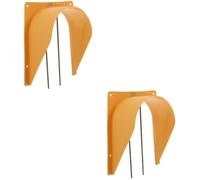 2pcs European Style Pigeon Cage Door for Bird Cage Fronts Yellow | Plastic and Stainless Steel Build, One Way Design, Installation, Reliable Performance