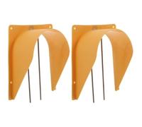 2pcs European Style Pigeon Door for Bird Cage, One Way Plastic | Stainless Steel Parts, Yellow Finish, Easy Installation, Reliable Performance, Bird Cage Accessories