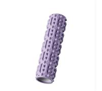 2pcs EVA Foam Fitness Back Roll Trigger Point Yoga Roller Gym Tool Self Massage Column for Gym(Purple)