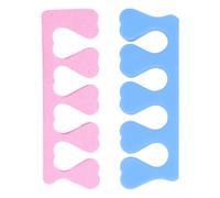 2pcs EVA Foam Heart Shaped Toe Separators for Pedicure Nail Polish | Lightweight Manicure Tool, Easy to Use, Helps Avoid Polish Smears, Random Color
