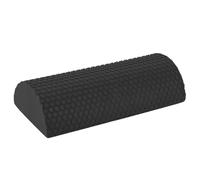 2pcs EVA Massage Roller Yoga Column with Trigger Points Semi-Circular Foam Exercise 30cm for Fitness for Fitness(Black)