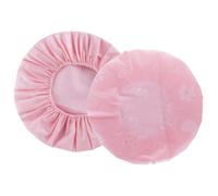 2pcs EVA Waterproof Shower Cap with Elastic Band, Pink Adult Bathing | Thickened Portable Design, Keeps Hair Away from Face, for Showering, Home Spa, Easy Packing
