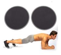 2pcs Exercise Sliding Gliding Disc Fitness Core Slider Sport Full Body Workout for Home Gym Yoga Physical Therapy Black 7Inch