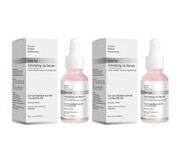 2PCS Exfoliating Lip Serum Long Lasting Moisturizing Skin Elasticity Improvement Reduce Fine Lines Lip Gloss for Lip Volumizing Serum